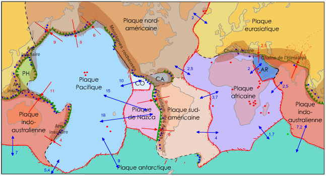 CARTE TECTONIQUE