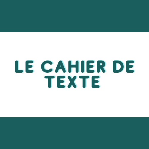 le cahier de texte